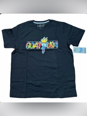 GOAT USA Black Short Sleeve Logo Tee YXL BNWT